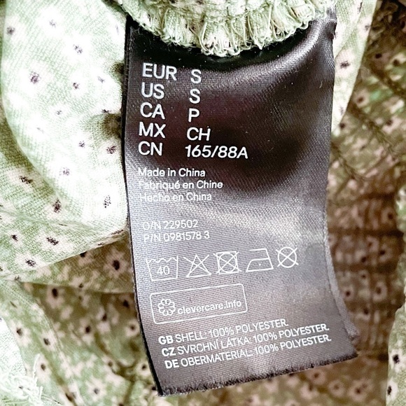 H&m Ditsy Floral Peasant Blouse - Picture 12 of 12